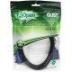 Кабель/ Кабель монитор-SVGA card (15M-15M) 1,8м 2 фильтра Aopen/Qust <ACG341AD-1.8M>