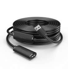 Активный кабель-удлинитель Vention USB 2.0 AM/AF с усилителем - 5м Черный