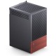 Корпус без блока питания/ Case JONSBO T6, Mini-Tower, 1x140mm, 1xUSB-A 3.0 + 1xUSB-C 3.2, mITX, wood panel + wooden handle Black