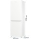 Холодильник Gorenje/ Холодильник Gorenje, отдельностоящий, объем 320 л (210+110 л), No Frost Plus, Multiflow 360, быстрое замораживание, цифровой дисплей, электронное управление, энергоэффективность А++, уровень шума 38 дБ, цвет белый
