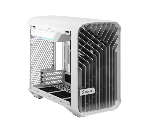 Корпус ПК без блока питания/ Case Fractal Design Torrent Nano TG Clear Tint, Mini-Tower, 1x180mm, 2xUSB-A 3.0 + 1xUSB 3.2 Type-C, mDTX, mITX White