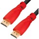 Greenconnect Кабель 10.0m HDMI версия 2.0, HDR 4:2:0, Ultra HD, 4K 60 fps 60Hz/5K*30Hz, 3D, AUDIO, 18.0 Гбит/с, 28/28 AWG, OD7.3mm, тройной экран, черный, красные коннекторы, GCR-HM351-10.0m