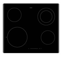 Встраиваемые электрические панели ASKO/ Арт. 732067 ПРОМО ; стеклокерамика, электрическая, 4.7 х 59.5 х 52, 4 конфорки, электронное управление, сенсорные переключатели, черный цвет