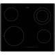 Встраиваемые электрические панели ASKO/ Арт. 732067 ПРОМО ; стеклокерамика, электрическая, 4.7 х 59.5 х 52, 4 конфорки, электронное управление, сенсорные переключатели, черный цвет