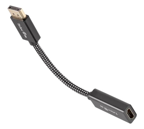 Адаптер/ Адаптер DP-M --> HDMI-F 4K@120Hz, 8K@30Hz, оплетка, 0.15м Telecom (TA660) Адаптер/ Адаптер DP-M --> HDMI-F 4K@120Hz, 8K@30Hz, оплетка, 0.15м Telecom (TA660)