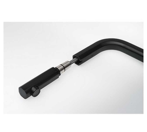 Смеситель Franke/ Best, Смеситель Mythos с выдвижным шлангом, сталь PVD, черный матовый