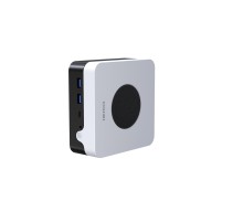 Компьютер/ Chuwi LarkBox X  Intel N-series N100(0.8Ghz)/12288Mb/512SSDGb/Int:Intel UHD Graphics/BT/WiFi/war 1y/0.4kg/Grey+White/Win11Home + USB2.0*2/USB3.2*2/Type-C*1/HDMI*1/DP*1/RJ45*2/WIFI6,BT5.2/bracket