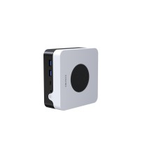 Компьютер/ Chuwi LarkBox X  Intel N-series N100(0.8Ghz)/12288Mb/512SSDGb/Int:Intel UHD Graphics/BT/WiFi/war 1y/0.4kg/Grey+White/Win11Home + USB2.0*2/USB3.2*2/Type-C*1/HDMI*1/DP*1/RJ45*2/WIFI6,BT5.2/bracket