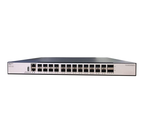 Коммутатор/ Управляемый L3 коммутатор, 24х10GBase-X SFP+, 2х100GBase-X QSFP28, консольный порт RJ-45, комплект для установки в 19" стойку