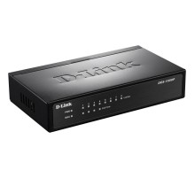 Сетевой коммутатор/ DES-1008P/C1A Unmanaged Switch 8x100Base-TX (4x100Base-TX PoE), PoE Budget 52W, metal case