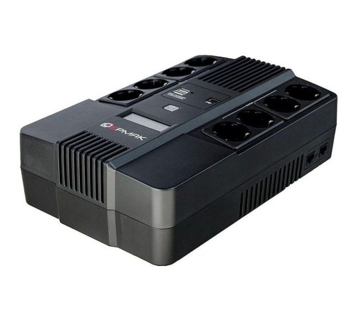 ИБП Ермак Линейно-интерактивный 600 ВА/360 Вт, 8xSchuko, LED, USB, ШхГхВ 345х200х100мм., вес 4.4кг.