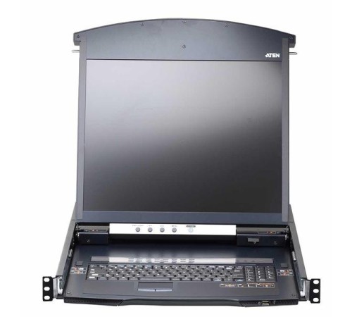 КВМ переключатель ATEN 1L/1R 16p C5 D.Rail LCD KVM over IP SW