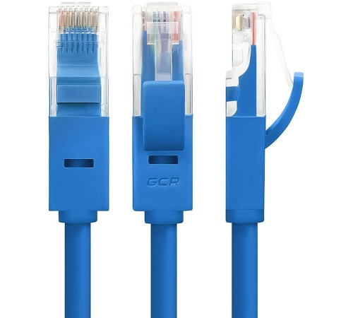 Greenconnect Патч-корд прямой 5.0m, UTP кат.5e, синий, позолоченные контакты, 24 AWG, литой, GCR-LNC01-5.0m, ethernet high speed 1 Гбит/с, RJ45, T568B Greenconnect Патч-корд прямой 5.0m, UTP кат.5e, синий, позолоченные контакты, 24 AWG, литой, GCR-LNC01-5.0m, ethernet high speed 1 Гбит/с, RJ45, T568B