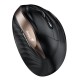 Мышь беспроводная Ergo 8250S черная (Champagne +Black), вертикальная эргономичная бесшумная мышь с подставкой для большого пальца