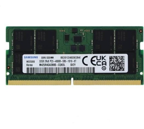 Память оперативная/ Samsung DDR5 32GB SODIMM 4800MHz 2Rx8, 1.1V Память оперативная/ Samsung DDR5 32GB SODIMM 4800MHz 2Rx8, 1.1V
