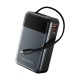 Power Bank Vention 20000mAh(USB-C + USB-C/USB-A) со встроенным кабелем 65W с LED Дисплеем, шт.