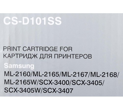 -/ Картридж лазерный Cactus CS-D101SS MLT-D101S черный (1500стр.) для Samsung ML-2160/2165/2167/2168/SC