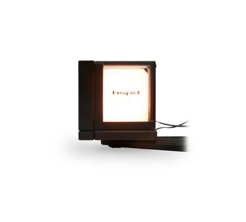 Водяное охлаждение для процессора/ Water Cooling System HSPD W1360 ARGB BLACK (300, 360mm, Black, ARGB/ Fans: 3x120mm, 71CFM, 27dBA, 1800RPM/ Pump height 62mm, 30dBA, 2500RPM, Rad thickness 27mm/ S: 1851, 1700, 1200, 20XX, 115X, AM5, AM4)