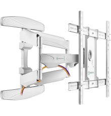 Кронштейн ONKRON/ 40-75" макс 400*600  наклон -5°/+8°, поворот ±140° Макс нагрузка 45,5кг, от стены 54-500мм, белый