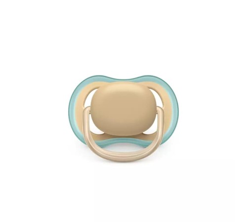 Пустышка Philips/ Пустышка ultra air, Серая/Персиковая без рисунков, 0-6 мес, 2 шт, для мальчиков и девочек