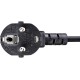 Кабель/ Кабель компьютер - розетка 220V EU (угловой)<VDE> 3GX0,5mm2, 1,8m, медь, Telecom <TY021-CU0.5-1.8M>
