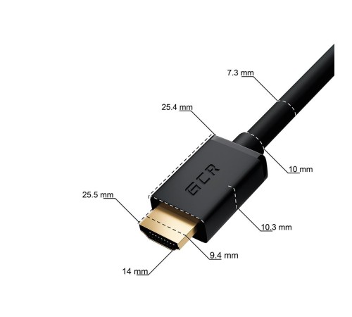 GCR Кабель 1.5m HDMI 2.0, M/M верхний угол, черный нейлон, HDR 4:2:2, Ultra HD, 4K 60 fps 60Hz/5K*30Hz, 3D, AUDIO, 18.0 Гбит/с, 28/28 AWG, GCR-53292 GCR Кабель 1.5m HDMI 2.0, M/M верхний угол, черный нейлон, HDR 4:2:2, Ultra HD, 4K 60 fps 60Hz/5K*30Hz, 3D, AUDIO, 18.0 Гбит/с, 28/28 AWG, GCR-53292