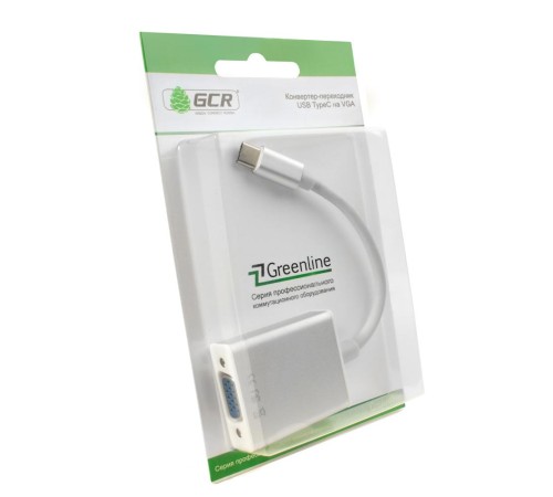 Greenconnect Переходник USB TypeC > VGA 15F Greenconnect серия Greenline, GCR-UTC2VGA Greenconnect Переходник USB TypeC > VGA 15F Greenconnect серия Greenline, GCR-UTC2VGA