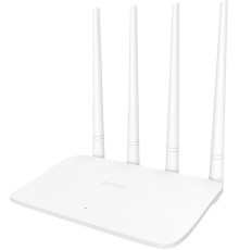 Маршрутизатор/ Tenda F6 Wi-Fi роутер N300, до 300 Мбит/с на 2,4 ГГц, LAN 3x100 Мбит/с, WAN 1x100 Мбит/с, 4x5dBi антенны, белый корпус