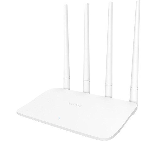 Маршрутизатор/ Tenda F6 Wi-Fi роутер N300, до 300 Мбит/с на 2,4 ГГц, LAN 3x100 Мбит/с, WAN 1x100 Мбит/с, 4x5dBi антенны, белый корпус