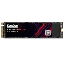 твёрдотельный накопитель KingSpec SSD 2TB M.2 2280 PCIe 4.0 x4 NVMe R5100/W4400MB/s 3D TLC MTBF 1M 2400TBW