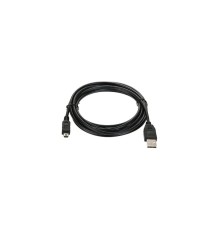 Кабель/ Кабель USB 2.0 A-->mini-B 5P (3,0м) чёрный, Telecom <TC6911BK-3.0M>