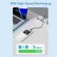 Power Bank Vention 10000mAh(M/C-A/A)22.5W Белый с LED Дисплеем