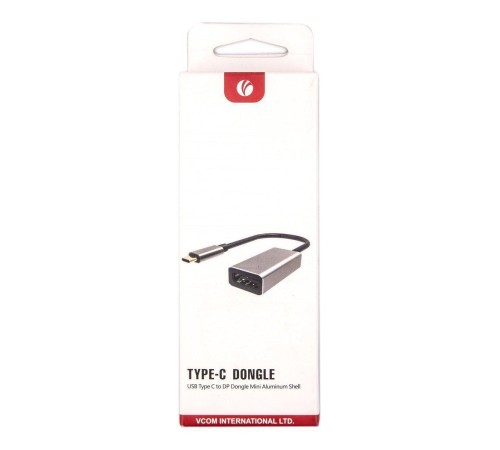 Aдаптер/ Aдаптер USB 3.1 Type-Cm --> DP(f) 4K@60Hz, Aluminum Shell, VCOM<CU422MB>