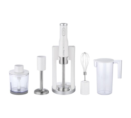 Погружной блендер KORTING/ Погружной блендер KORTING, мощность 1200 Вт,объем чаши 500 мл, механическое/кнопочное управление, 4 насадки (блендер, измельчитель, миксер, насадка для пюре), 6 скоростей, турборежим, цвет белый