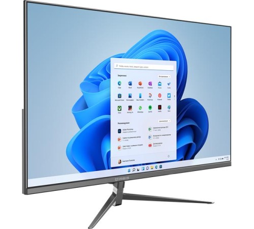 Моноблок IRBIS MB2700 27"  AIO, CPU intel I5-1135G7, 27" LCD (1920x1080IPS), 16GB PCDDR4 2400MHZ+512GB, 1*1 AC wifi,brush dark grey, EU adapto (после ремонта, царапины на корпусе, сильные повреждения коробки)