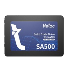 SSD накопитель Netac SSD SA500 480GB 2.5 SATAIII 3D NAND, R/W up to 520/450MB/s, TBW 240TB, 3y wty