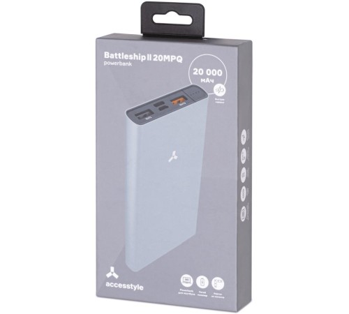 Внешний аккумулятор Accesstyle Battleship II 20MPQ Внешний аккумулятор Accesstyle Battleship II 20MPQ
