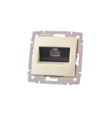Розетка Valena розетка RJ45 кат.5e, сл. кость