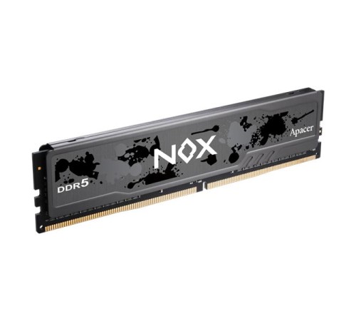 Оперативная память Apacer  DDR5  16GB  5600MHz DIMM NOX Black Gaming Memory (PC5-44800) CL40 1.25V (Retail) 2048*8  Heat Sink (Retail) 3 years (AH5U16G56C522MBAA-1)
