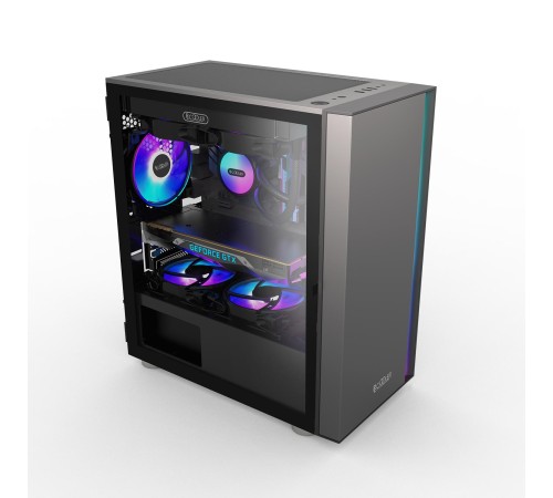 Корпус без блока питания/ Case PCCooler LM300 ARGB BK, Mini-Tower, TG, 1x120mm ARGB, 1xUSB-A 3.0 + 2xUSB-A 2.0, mATX, mITX Black Корпус без блока питания/ Case PCCooler LM300 ARGB BK, Mini-Tower, TG, 1x120mm ARGB, 1xUSB-A 3.0 + 2xUSB-A 2.0, mATX, mITX Black
