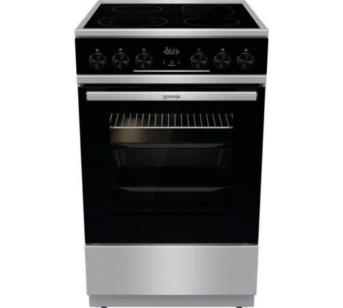 Электрическая плита Gorenje/ Электрическая плита Gorenje, Линия Advanced, Эмаль SilverMatte, стеклокерамическая варочная поверхность, мультифункциональная духовка, объем 70 л, механическое управление, сенсорный программатор IconLED, телескопические направ Электрическая плита Gorenje/ Электрическая плита Gorenje, Линия Advanced, Эмаль SilverMatte, стеклокерамическая варочная поверхность, мультифункциональная духовка, объем 70 л, механическое управление, сенсорный программатор IconLED, телескопические направ