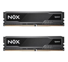 Оперативная память Apacer  DDR4  32GB  3200MHz DIMM NOX Black Gaming Memory (PC4-25600) CL16 1.35V Kit (2x16GB) Intel XMP 2.0, Heat Sink (Retail) 2048*8  3 years (AH4U32G32C28YMBAA-2)