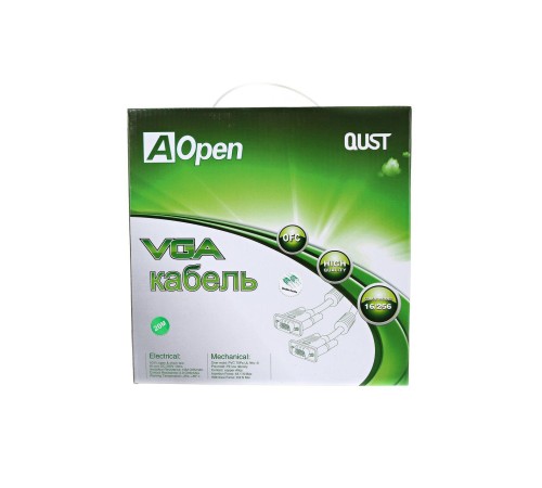 Кабель/ Кабель монитор-SVGA card (15M-15M) 20м 2 фильтра Aopen/Qust <ACG341AD-20M> Кабель/ Кабель монитор-SVGA card (15M-15M) 20м 2 фильтра Aopen/Qust <ACG341AD-20M>