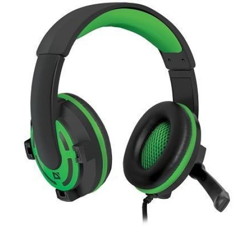 Defender Игровая гарнитура Warhead G-300 зеленый, кабель 2,5 м