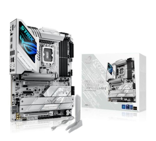 Материнская плата ASUS ROG STRIX Z890-A GAMING WIFI, LGA1851, Z890, 4*DDR5, 4*SATA, 5*M.2, 7*USB 3.2, Type-C, 2*PCIx16, 2*Thunderbolt™ 4, HDMI+DP, ATX; 90MB1I90-M0EAY0