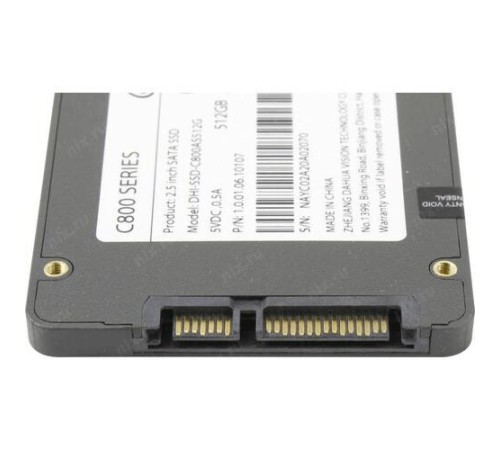 Твердотельный накопитель Dahua SSD DHI-SSD-C800AS512G C800A 2,5" 512GB SATA III 6Gb/s Твердотельный накопитель Dahua SSD DHI-SSD-C800AS512G C800A 2,5" 512GB SATA III 6Gb/s