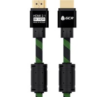 GCR Кабель HDMI 2.1, 8K 60Hz, 4K 144Hz, 0.5m, динамический HDR 4:4:4, Ultra HD, 48.0 Гбит/с, тройное экранирование, ферритовые фильтры, GCR-51871