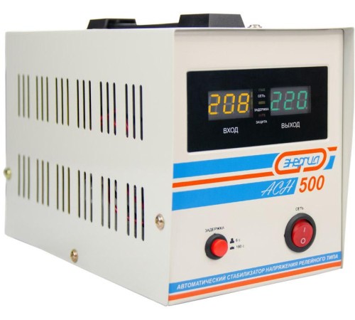 Стабилизатор АСН- 500 ЭНЕРГИЯ с цифр. дисплеем/ Stabilizer ASN-500 ENERGY with numbers. display Стабилизатор АСН- 500 ЭНЕРГИЯ с цифр. дисплеем/ Stabilizer ASN-500 ENERGY with numbers. display
