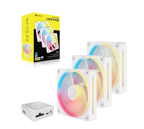 Кулер для корпуса/ Case Cooler Corsair iCUE LINK LX120-R RGB Reverse (120x120x25mm, 4-pin PWM, RGB, 66.7CFM, 37.7dBA, 2400RPM, White, 3pcs) Кулер для корпуса/ Case Cooler Corsair iCUE LINK LX120-R RGB Reverse (120x120x25mm, 4-pin PWM, RGB, 66.7CFM, 37.7dBA, 2400RPM, White, 3pcs)