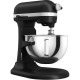 Миксер KitchenAid, настольный, выдвижная чаша, 5.2 л, цвет черный матовый